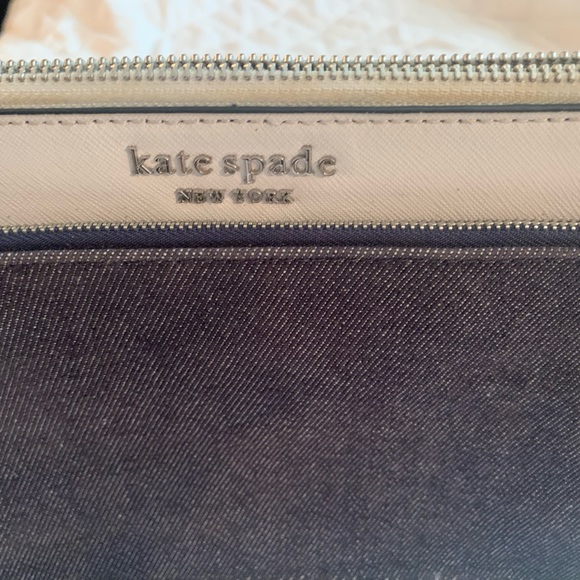 KATE SPADE BLUE AND WHITE BAG. - Picture 2 of 5